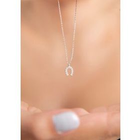 Elika Silver 925 Ayar Şanslı At Nalı Kadın Gümüş Kolye