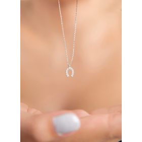 Elika Silver 925 Ayar Şanslı At Nalı Kadın Gümüş Kolye