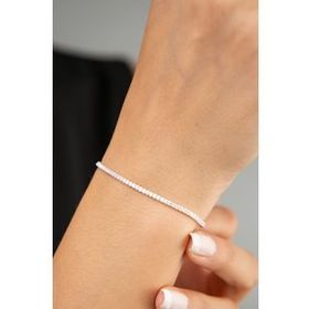 Elika Silver 925 Ayar Su Yolu Model Kadın Gümüş Bileklik