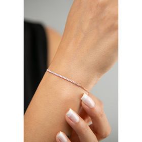Elika Silver 925 Ayar Su Yolu Model Kadın Gümüş Bileklik