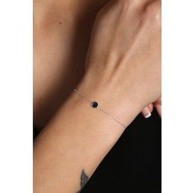 Elika Silver 925 Ayar Tek Taş Model Kadın Gümüş Bileklik