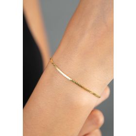 Elika Silver 925 Ayar Tilki Kuyruğu Model Kadın Gümüş Bileklik