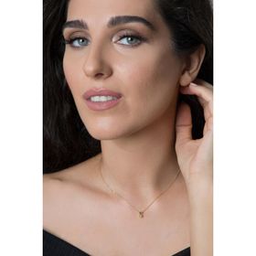 Elika Silver 925 Ayar Üç Boyutlu S Harfi Kadın Gümüş Kolye