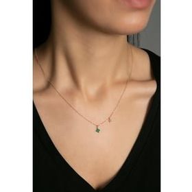 Elika Silver 925 Ayar Yıldız Detaylı Minimal Model Kadın Gümüş Kolye
