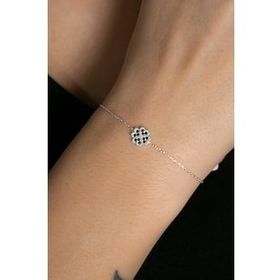 Elika Silver 925 Ayar Yonca Model Kadın Gümüş Bileklik