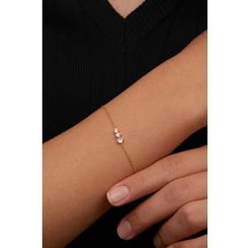 Elika Silver 925 Ayar Zirkon Taşlı Pırıltı Model Kadın Gümüş Bileklik