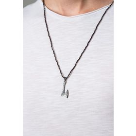 Elika Silver Erkek Thor Balta Model 925 Ayar Gümüş Kolye