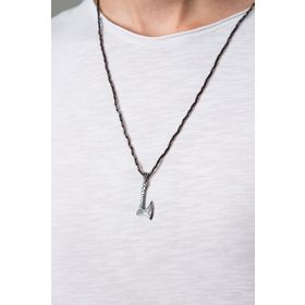 Elika Silver Erkek Thor Balta Model 925 Ayar Gümüş Kolye