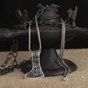 Elika Silver Erkek Thor Balta Model 925 Ayar Gümüş Kolye