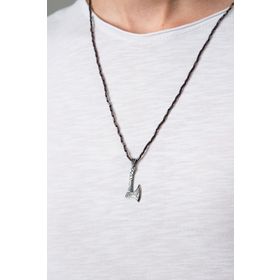Elika Silver Erkek Thor Balta Model 925 Ayar Gümüş Kolye
