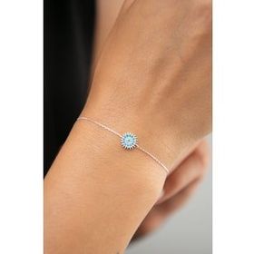 Elika Silver Güneş Model 925 Ayar Kadın Gümüş Bileklik