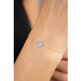 Elika Silver Güneş Model 925 Ayar Kadın Gümüş Bileklik