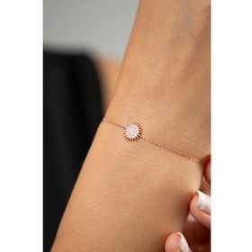 Elika Silver Güneş Model 925 Ayar Kadın Gümüş Bileklik