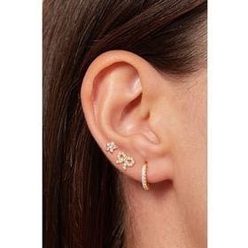 Elika Silver Kadın 925 Ayar Gümüş Üçlü Küpe Set