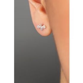 Elika Silver Kadın Arı Model 925 Ayar Gümüş Küpe