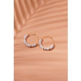 Elika Silver Kadın Beyaz Fimo Küpe