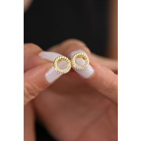 Elika Silver Kadın Burgu Model 925 Ayar Gümüş Küpe
