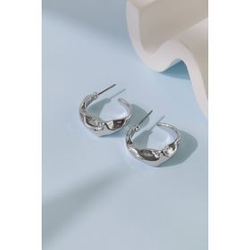 Elika Silver Kadın Burgu Model Küpe
