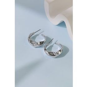Elika Silver Kadın Burgu Model Küpe