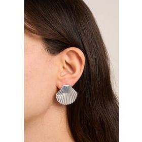Elika Silver Kadın Deniz Kabuğu Model Gösterişli Bijuteri Küpe