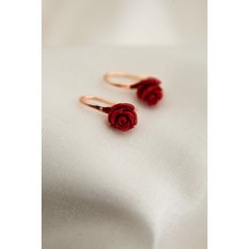 Elika Silver Kadın Gül Model Küpe