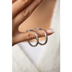 Elika Silver Kadın Halka Model Küpe