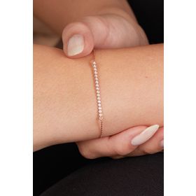 Elika Silver Kadın Halka Su Yolu Model 925 Ayar Gümüş Bileklik