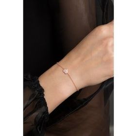 Elika Silver Kadın Kalp Model 925 Ayar Gümüş Bileklik