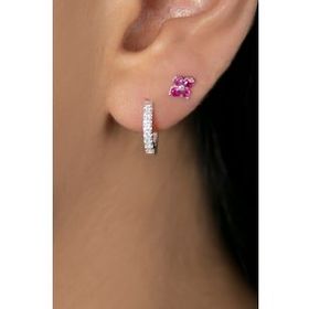 Elika Silver Kadın Minimal 925 Ayar Gümüş Küpe Set