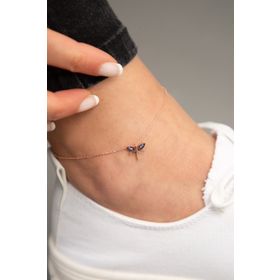 Elika Silver Kadın Rose Kaplama Yusufçuk Model 925 Ayar Gümüş Kolye
