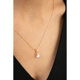 Elika Silver Kadın Su Damlası Model Kolye
