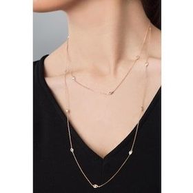 Elika Silver Kadın Taşlı Damla Model 925 Ayar Gümüş Kolye