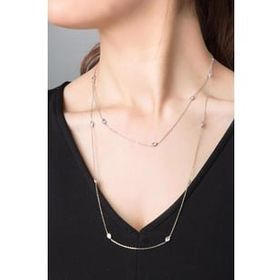 Elika Silver Kadın Taşlı Damla Model 925 Ayar Gümüş Kolye