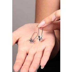 Elika Silver Kadın Yıldız Model Küpe Z