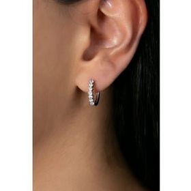 Elika Silver Kadın Zirkon Taşlı 925 Ayar Gümüş Küpe