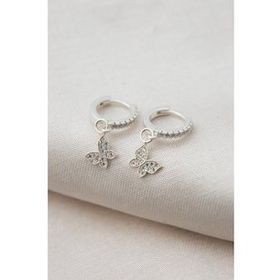 Elika Silver Kelebek Model 925 Kadın Gümüş Küpe