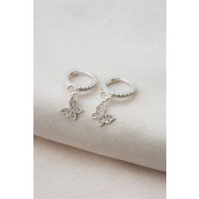 Elika Silver Kelebek Model 925 Kadın Gümüş Küpe