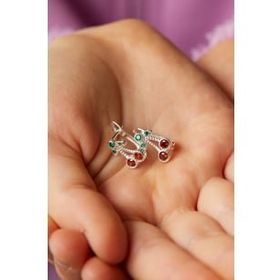 Elika Silver Kiraz Model 925 Ayar Gümüş Çocuk Küpesi