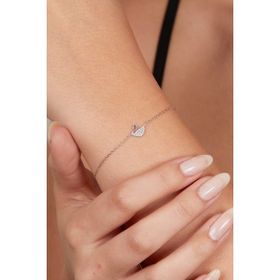 Elika Silver Kuğu Model 925 Ayar Gümüş Kadın Bileklik