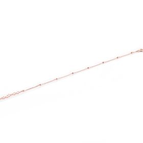 Elika Silver Rose Kaplama Top Zincir Model 925 Ayar Kadın Gümüş Halhal
