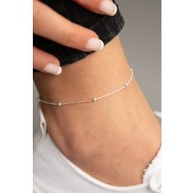 Elika Silver Top Zincir Model 925 Ayar Kadın Gümüş Halhal