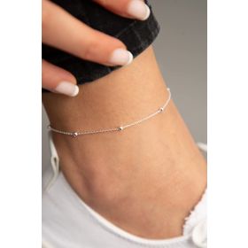 Elika Silver Top Zincir Model 925 Ayar Kadın Gümüş Halhal
