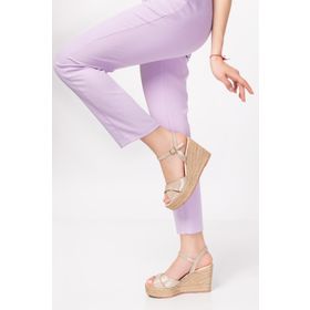 Elile Shoes Hakiki Deri Natura Baskılı Topuklu Kadın Sandalet