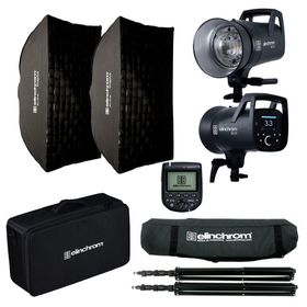 Elinchrom ELC 500/500 TTL Fuji Kit 2 Flaşlar