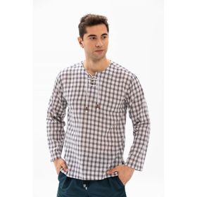 Eliş Şile Bezi 3049 Haki Uzun Kol Zımbalı Erkek T-Shirt