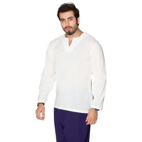 Eliş Şile Bezi Haki 3049 Uzun Kol Bisiklet Yaka Erkek T-Shirt