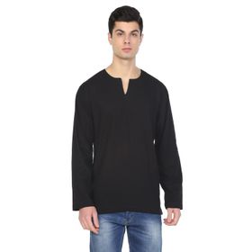 Eliş Şile Bezi Haki 3049 Uzun Kol Bisiklet Yaka Erkek T-Shirt