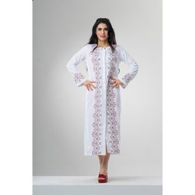 Eliş Şile Bezi Kaftan Beyaz Simli Kadın Elbise