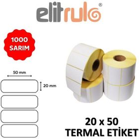 Elit 20 x 50 1000'li Termal Barkod Etiketi