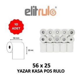 Elit 56 mm x 25 m 10 Adet Yazar Kasa Pos Rulosu